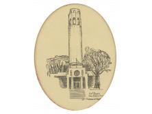 Keretezett grafika Coit Tower San Francisco