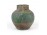 Régi festett kőcserép váza 16 cm