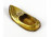 Díszes keleti cipő alakú réz hamutál 8.5 cm