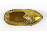 Díszes keleti cipő alakú réz hamutál 8.5 cm