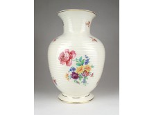 Virágmintás porcelán váza 25 cm