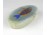 Csiszolt kék kőzet gyűrűtartó halas bonbonier