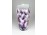 Régi art deco lila irizáló kerámia váza 22 cm
