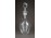 Régi jelzett Bohémia Glas cseh csiszolt dugós üveg 26 cm