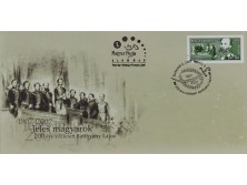 Keretezett első napi bélyeg levélen Batthyány Lajos születésének 200. évfordulójára