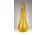 Art deco nagyméretű fújt üveg borostyán sárga váza 41.5 cm 1930-as évekből.