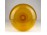 Art deco nagyméretű fújt üveg borostyán sárga váza 41.5 cm 1930-as évekből.