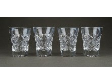 Hibátlan üveg stampedlis pohár készlet 4 darab