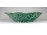 Jelzett zöld mázas iparművészeti kerámia gyümölcskínáló tál 23 cm