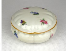 Oscar Schlegelmilch virágmintás porcelán bonbonier 8 cm