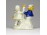 Régi kisméretű német porcelán figura - kislány pár 6 cm - Bertram jellegű