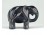 Faragott vésett fekete márvány elefánt szobor