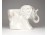 Jelzett elefánt alakú angol porcelán virágtartó kaspó