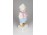 Régi orasz kék bugyogós porcelán baba figura 16 cm