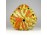 Retro narancs mázas ikebana kerámia váza 16.5 cm