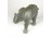 Régi puha borítású műanyag játék elefánt 16.5 cm