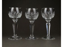 Csiszolt üveg kristály likörös röviditalos pohár 3 darab