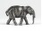 Kisméretű fém elefánt szobor 4.5 cm