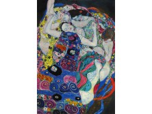 Gustav Klimt : "Szüzek" keretezett plakát 40 x 50 cm