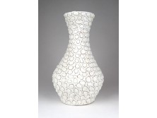 Retro fehér Király kerámia váza 23 cm