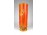 Narancs mázas jelzett iparművészeti kerámia váza 24.5 cm
