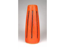Régi nagyméretű retro Tófej kerámia váza 22 cm