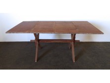 Antik disznóvágós kecskelábú asztal 106 x 192 cm