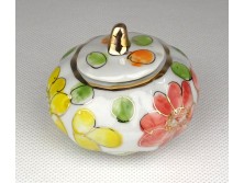 Thaiföldi kézzel festett tök alakú porcelán ékszertartó bonbonier