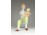 Régi Aquincum porcelán kislány figura macival 13.5 cm