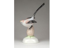 Régi Aquincum porcelán madár figura 15 cm