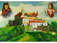 Dobai : Munkács vára - II. Rákóczi Ferenc és édesanyja, Zrínyi Ilona portréjával