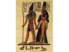 Egyiptomi papirusz kép 32 x 22 cm