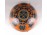 Marokkói mintás kézzel festett fügesztett kerámia kaspó