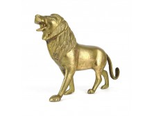 Réz oroszlán szobor 20 cm