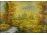 XX. századi festő : Patakparti őszi táj