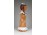 Jelzett copfos lány kerámia figura 27.5 cm