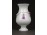 Régi jelzett fehér kisméretű porcelán váza 10 cm