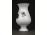 Régi jelzett fehér kisméretű porcelán váza 10 cm