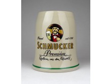 Jelzett német Schmucker porcelán söröskorsó 12.5 cm