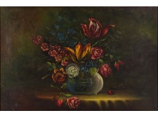 Magyar festő XX. század : Asztali virágcsendélet