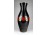 Régi aranyozott nagyméretű üveg váza 40 cm