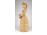 Régi nagyméretű fonott gyékény vízhordó nő figura 39 cm