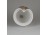 Levélmintás fehér kerámiaváza 15.5 cm