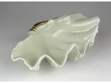 Jelzett Hollóházi porcelán kagyló 20 cm