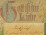 Antik német konfirmációs emléklap "AZ ISTEN SZERET" felirattal 1884