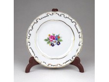 Zsolnay porcelán virágos tányérka 8 cm