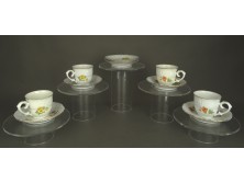 Hollóházi porcelán kávéskészlet 4 darab