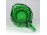Hibátlan kisméretű zöld üveg kancsó 14.5 cm