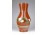 Régi barna mázas kerámia váza 21 cm