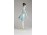 Hollóházi porcelán kék ruhás sétáló nő szobor 25 cm